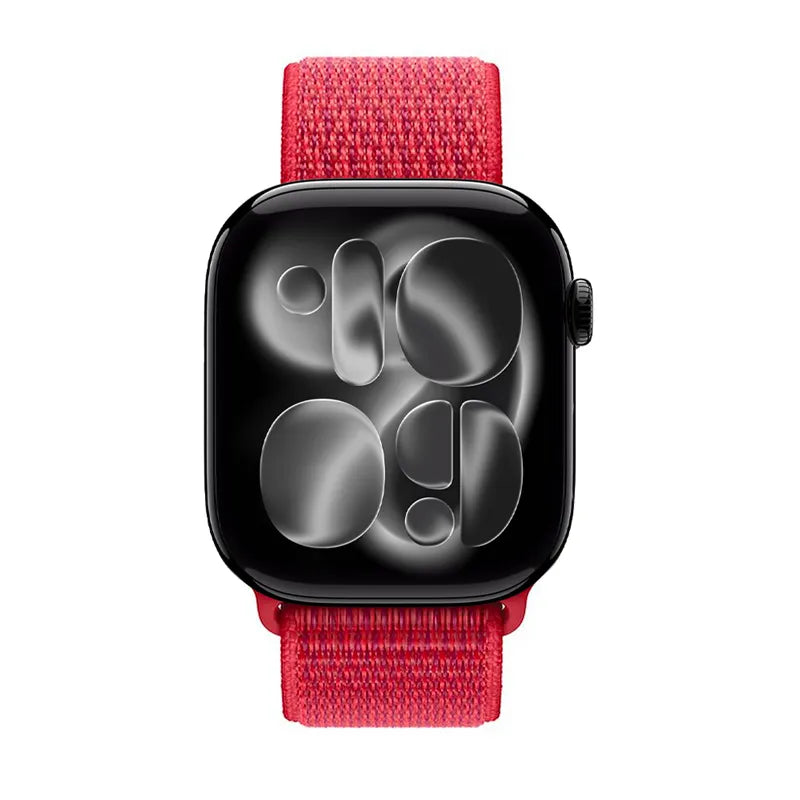 Crong Nylon – sportinis dirželis Apple Watch 38/40/41/42 mm (Red Fusion)