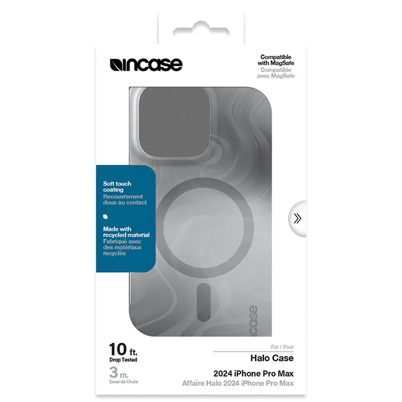 Incase Halo Case MagSafe – dėklas iPhone 16 Pro Max (Oil Slick Smoke)