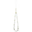 Guess IML Flowers Electro Pearl Strap MagSafe - Dėklas iPhone 17 (baltas)