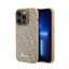 Guess Disco Metal Script – dėklas „iPhone 15 Pro“ (auksinis)