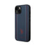 US Polo Assn Leather Stitch – dėklas iPhone 14 (tamsiai mėlynas)