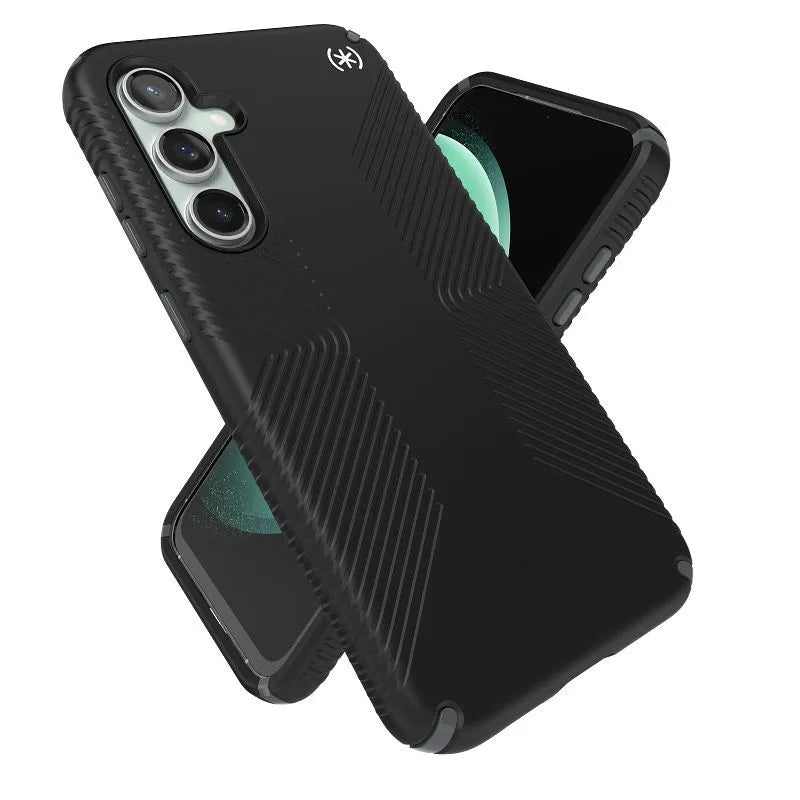 Speck Presidio2 Grip - dėklas Samsung Galaxy S23 FE (juodas/juodas/baltas)