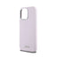 DKNY Liquid Silicone Small Metal Logo MagSafe – dėklas iPhone 14 Pro Max (rožinis)