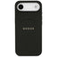 Guess Grained Ring MagSafe – dėklas iPhone Air (juodas)
