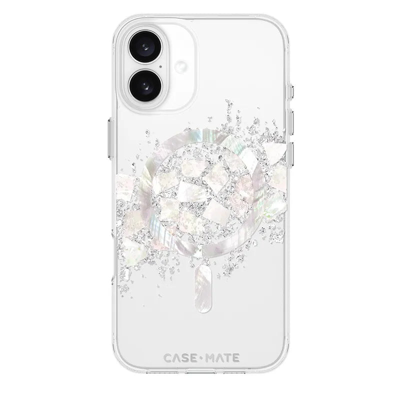 Case-Mate Karat MagSafe – dėklas „iPhone 16 Plus“ su perlamutro intarpais (A Touch of Pearl)
