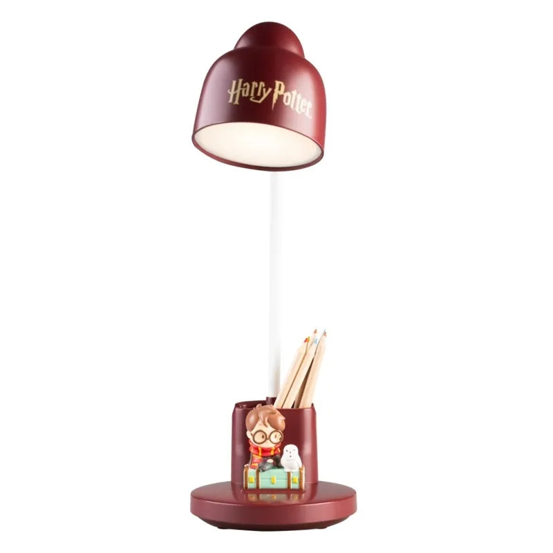 Harry Potter – lanksti LED stalinė lempa vaikams su dėkliuku, belaidė, USB-C, reguliuojamo ryškumo