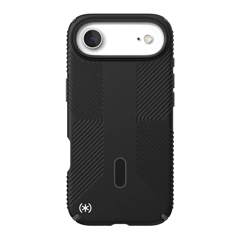 Speck Presidio2 Grip ClickLock ir MagSafe – iPhone Air dėklas (juodas / skalūno pilka / baltas)