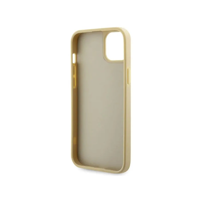 Guess Rhinestone Triangle – dėklas iPhone 14 (auksinis)