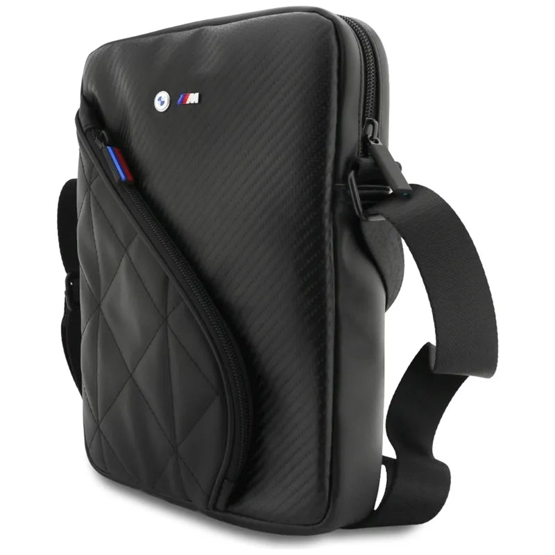 BMW Carbon Pockets & Metal Logo – 10" planšetinių kompiuterių krepšys (juodas)