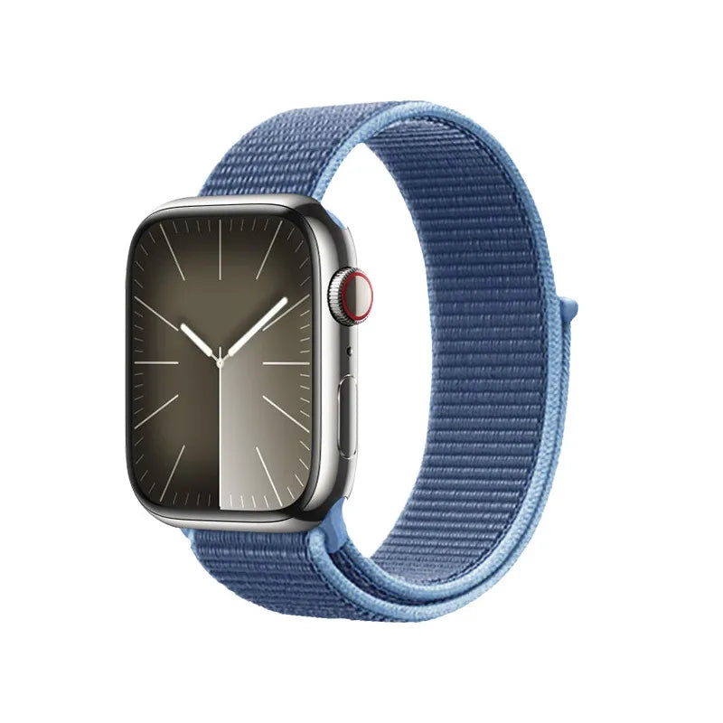 Crong Nylon – sportinė apyrankė, skirta Apple Watch 38/40/41/42 mm (vandenyno mėlyna)