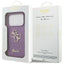 „Guess Fixed Glitter Big 4G“ – dėklas „iPhone 17 Pro“ (alyvinis)