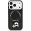 Karl Lagerfeld Karl & Choupette Pins MagSafe – dėklas iPhone 17 Pro (juodas)