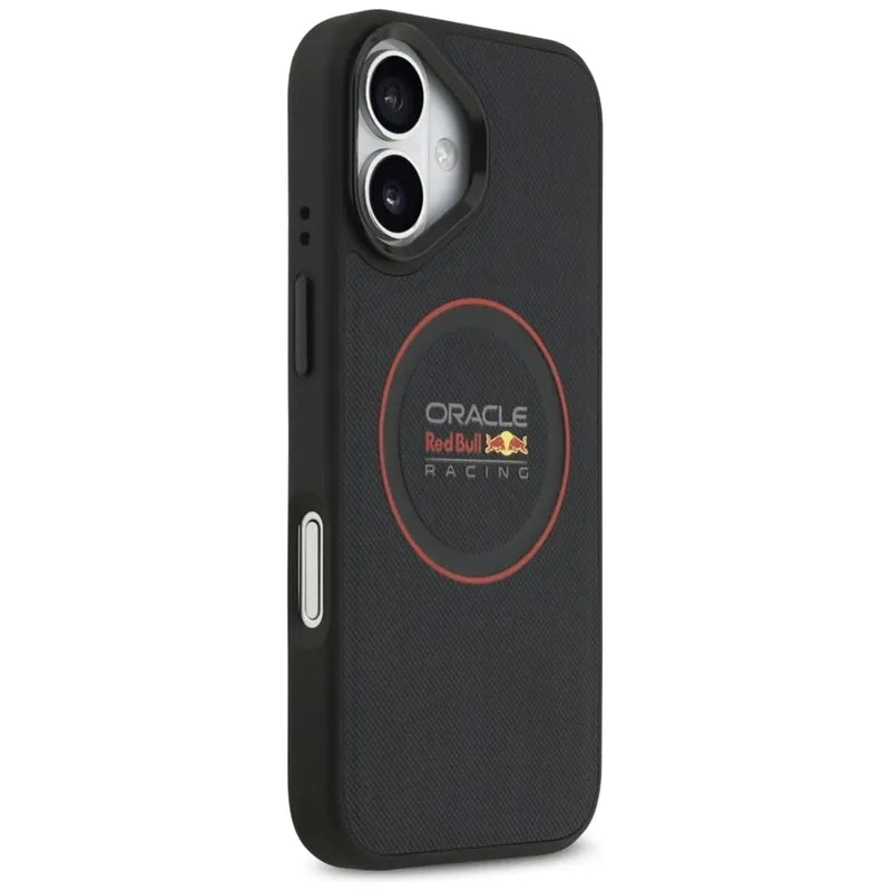 Red Bull Meshed Red Ring & Metal Buttons MagSafe – dėklas iPhone 17 (tamsiai mėlynas)