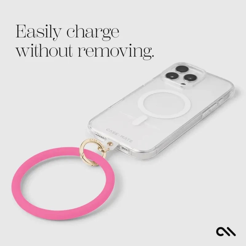 Case-Mate Phone Bangle – riešo dirželis išmaniajam telefonui (fuksijos spalvos)