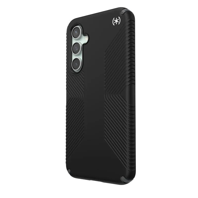 Speck Presidio2 Grip - dėklas Samsung Galaxy S23 FE (juodas/juodas/baltas)