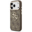 Guess 4G Big 4G Classic Logo – dėklas iPhone 17 Pro (rudas / auksinis)