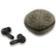 Guess 4G Classic Metal Logo – „Bluetooth“ TWS ENC ausinės + įkrovimo dėklas (rudos spalvos)