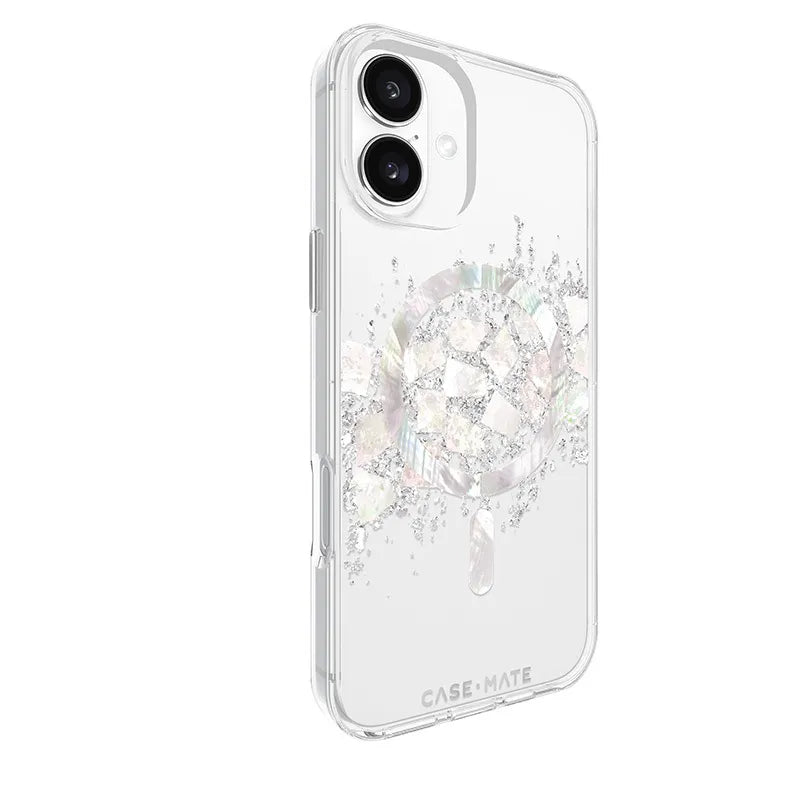 Case-Mate Karat MagSafe – dėklas „iPhone 16 Plus“ su perlamutro intarpais (A Touch of Pearl)