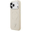 Guess Triangle Logo MagSafe dėklas iPhone 17 Pro Max (smėlio spalvos)