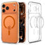 Spigen Ultra Hybrid Mag MagSafe – dėklas iPhone 17 Pro (skaidrus/oranžinis)