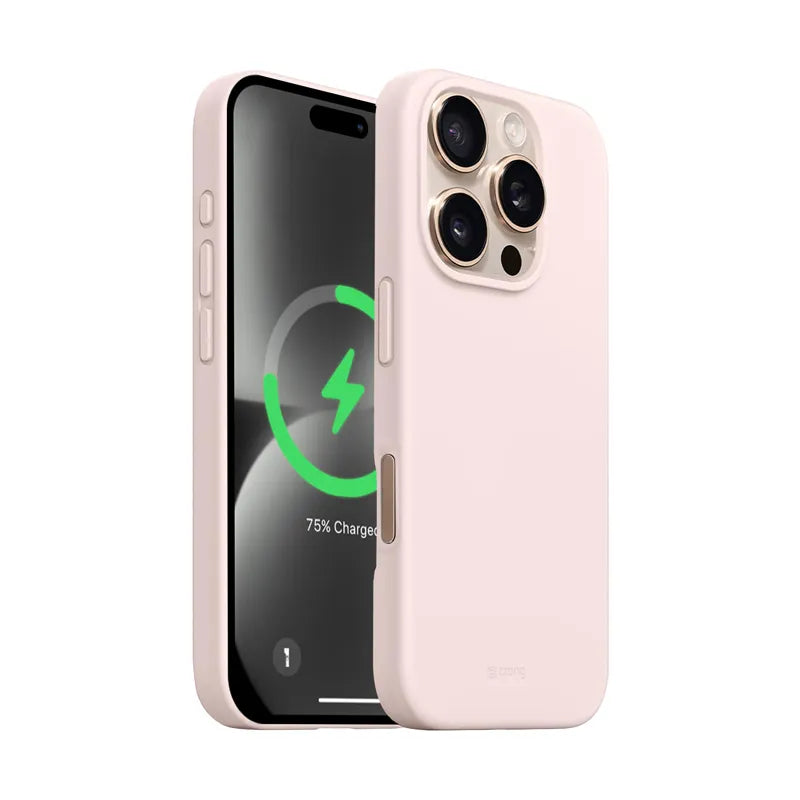 Crong Color Cover Magnetic - iPhone 16 Pro Max MagSafe dėklas (Smėlio rožinė)