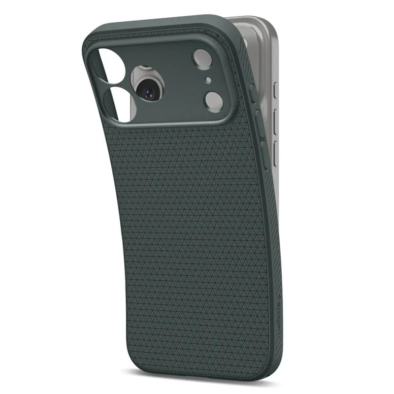 Spigen Liquid Air – dėklas, skirtas iPhone 18 Pro / 17 Pro (Abyss Green)