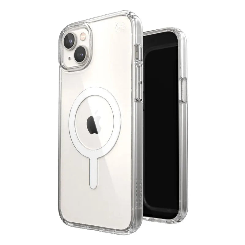Speck Presidio Perfect-Clear + MagSafe – dėklas, skirtas iPhone 15 Plus / iPhone 14 Plus (skaidrus)