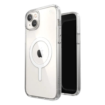 Speck Presidio Perfect-Clear + MagSafe – dėklas, skirtas iPhone 15 Plus / iPhone 14 Plus (skaidrus)