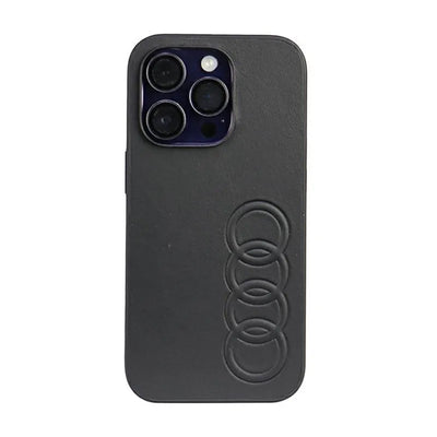 „Audi Synthetic Leather“ – dėklas „iPhone 14 Pro“ (juodas)