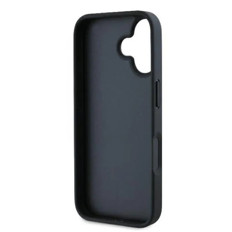 Karl Lagerfeld Monogram Karl & Choupette Head Pin - dėklas iPhone 16 (juodas)