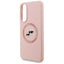 Karl Lagerfeld Silicone Double Heads And Circle MagSafe – dėklas Samsung Galaxy S25 Edge (rožinis)