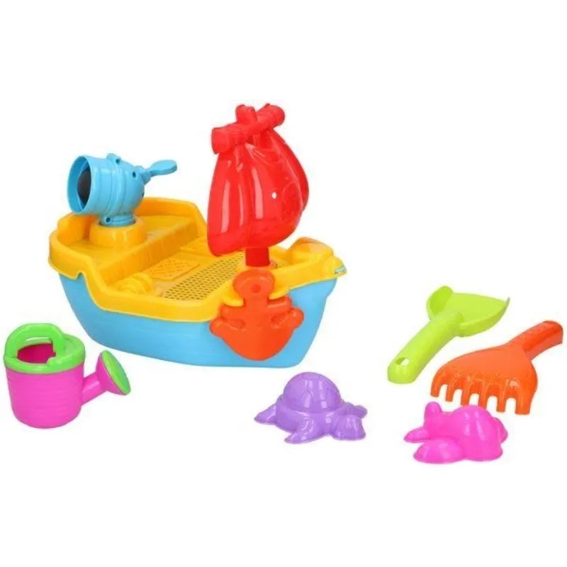 Eddy toys - Smėlio žaislų rinkinys, 10 vnt., laivas