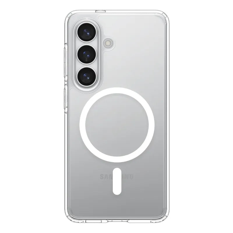 Spigen Ultra Hybrid Mag MagSafe – dėklas Samsung Galaxy S26+ (skaidrus/baltas)