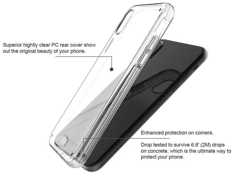 X-Doria ClearVue – Dėklas iPhone Xs Max telefonui (skaidrus)