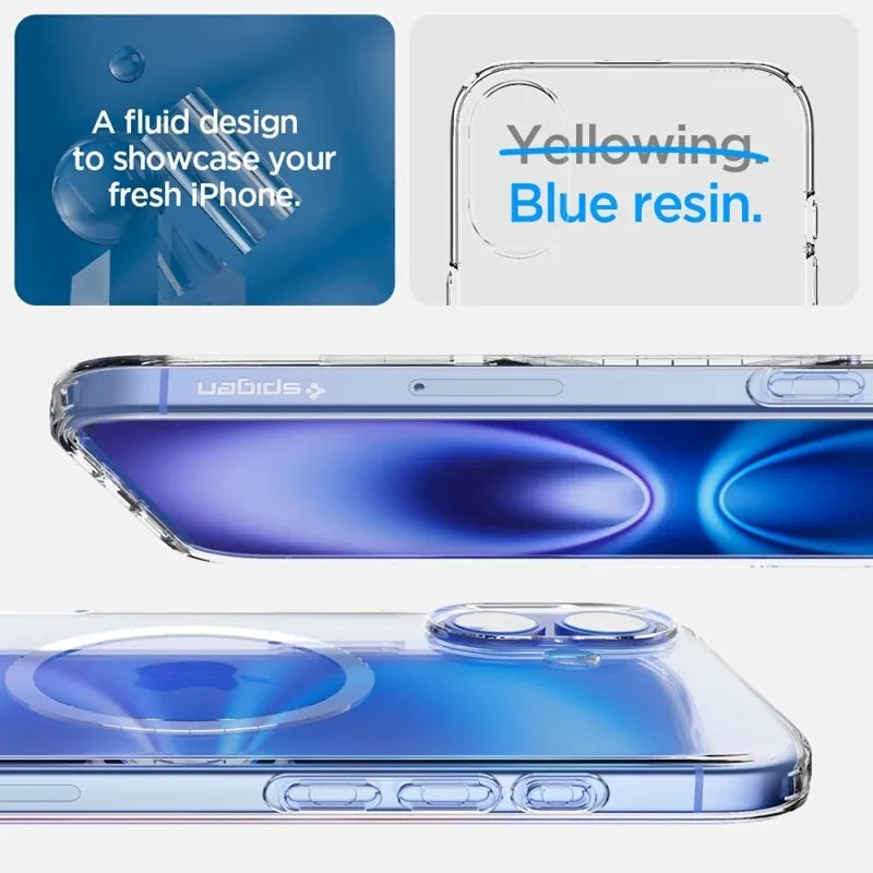 Spigen Liquid Crystal Mag MagSafe - dėklas iPhone 16 (skaidrus)