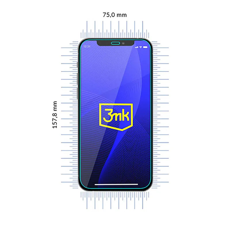 3mk FlexibleGlass – Hibridinis stiklas iPhone 12 Pro Max