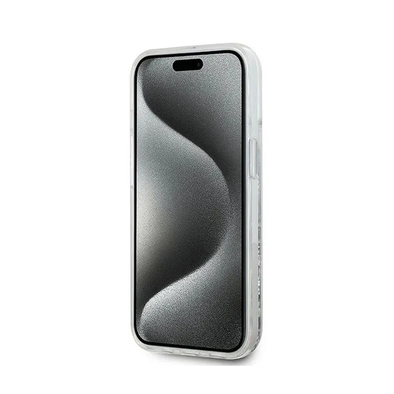 Karl Lagerfeld Liquid Glitter Choupette Head MagSafe – iPhone 13 dėklas (skaidrus)