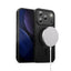 Crong Hybrid Frost MAG Cover – MagSafe dėklas iPhone 17 Pro (juodas)