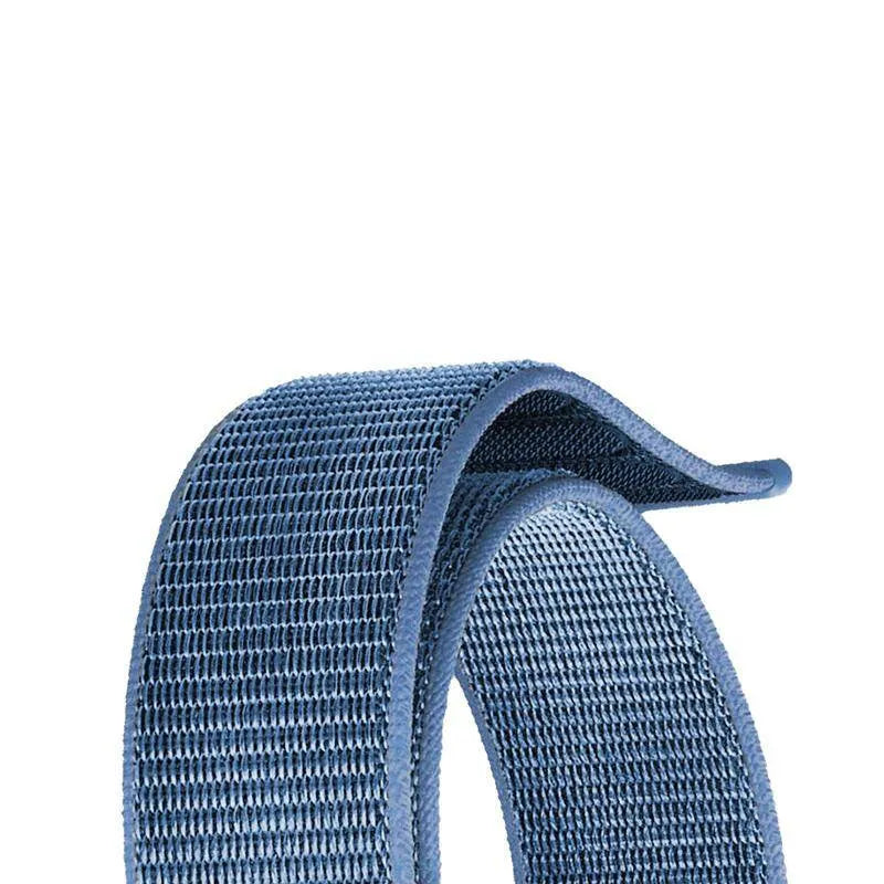 Crong Nylon – sportinė apyrankė, skirta Apple Watch 38/40/41/42 mm (vandenyno mėlyna)