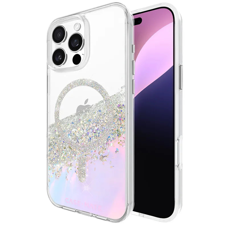 Case-Mate Karat MagSafe – dėklas „iPhone 16 Pro Max“ (holografinis „Soap Bubble“)