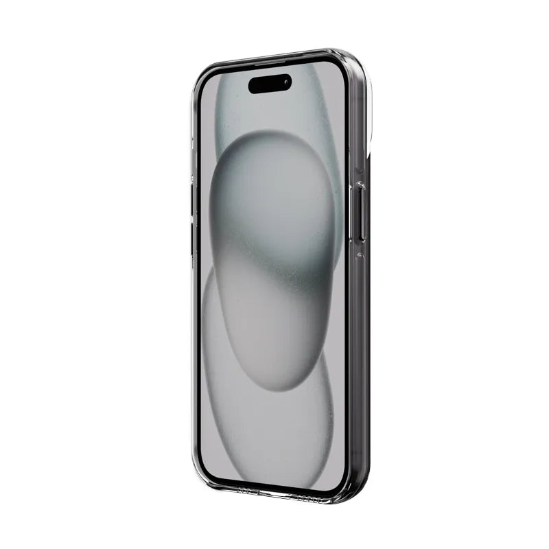 Crong Clear MAG Pro – iPhone 15 MagSafe dėklas (juodas)