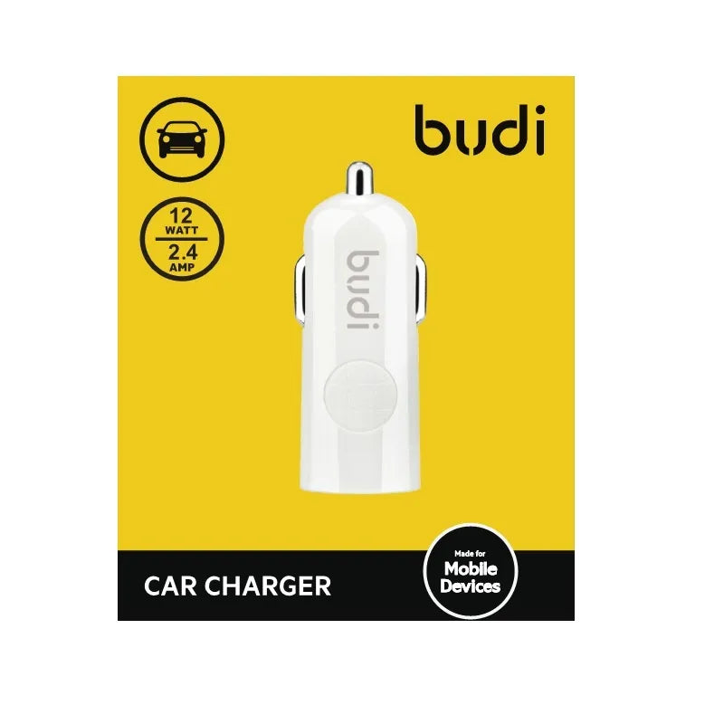 Budi – 1 USB automobilinis įkroviklis su LED indikatoriumi