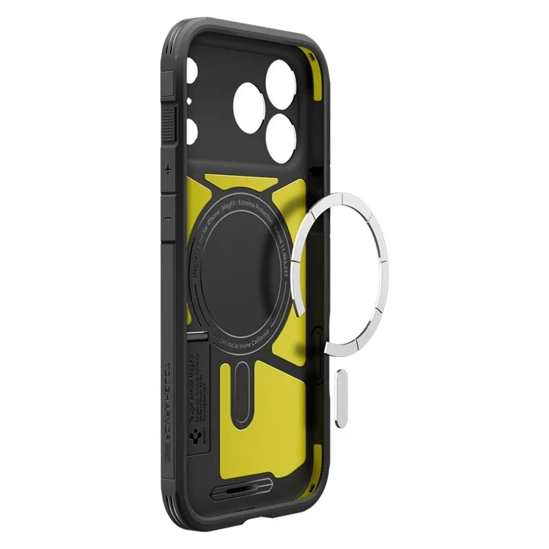Spigen Tough Armor T Mag MagSafe – dėklas iPhone 17 Pro (juodas)