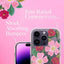 „Rifle Paper Clear“ – auksu dekoruotas dėklas „iPhone 14 Pro“ (Rose Garden)