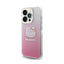 Hello Kitty IML Gradient Electrop Kitty Head - dėklas Apple iPhone 14 Pro Max (rožinis)