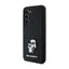 Karl Lagerfeld Silicone Karl & Choupette Metal Pin – dėklas Samsung Galaxy S24 (juodas)
