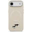 Karl Lagerfeld Karl & Choupette Pins MagSafe – Dėklas iPhone Air (smėlio spalvos)
