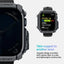 Spigen Rugged Armor – Dėklas Apple Watch 10 46 mm (tamsiai pilkas)