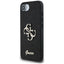 Guess Fixed Glitter Big 4G - Dėklas iPhone 16e (juodas)