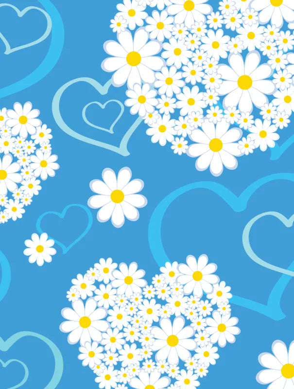 Nexgen 3D efekto lipdukai skirti iPad 2/3/4 (Hearts and Daisies 3D)